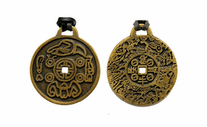 amuleto imperial em ambos os lados